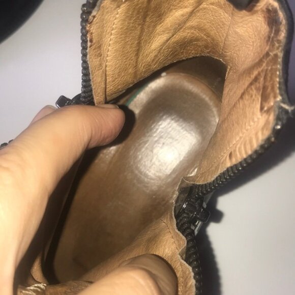 Ibiza Jeffrey Campbell black leather booties 8M - Picture 10 of 11